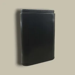 Black Leather Cigar Case CLC-62-BK Front View