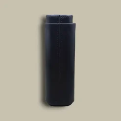 Black Leather Cigar Case CLC-05-BK Back View