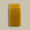Yellow Leather Cigar Case CLC-10-YL Back View