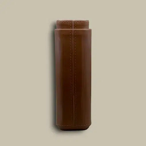 Brown Leather Cigar Case Rear View CLC-15-BR