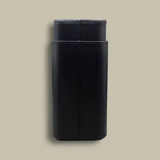 Black Leather Cigar Case CLC-42-BK Back View