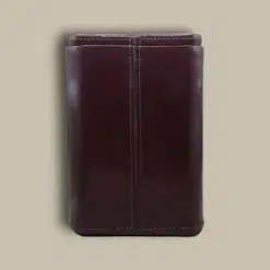 Dark Brown Leather Cigar Case CLC-62-BR Back View