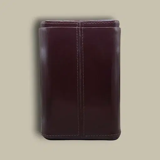 Dark Brown Leather Cigar Case CLC-62-BR Back View
