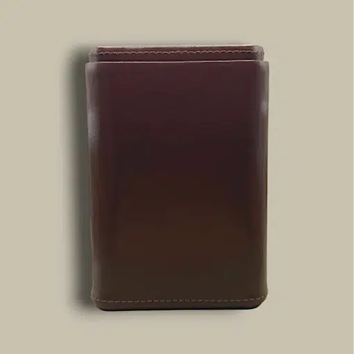 Dark Brown Leather Cigar Case CLC-62-BR Front View