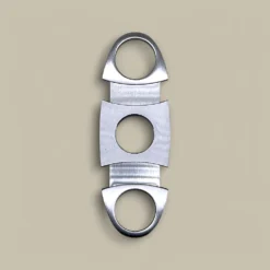 Stainless Steel Cigar Cutter Open View CLC-68-BK