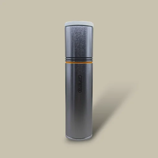 CTB-41-ST Silver Travel Cigar Humidor Upright View
