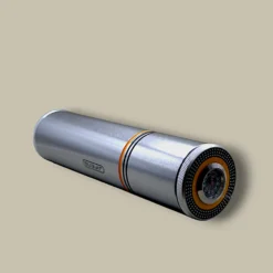 CTB-41-ST Silver Cigar Tube with Hygrometer