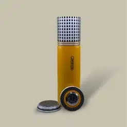 CTB-97-YT Travel Humidor Open with Components