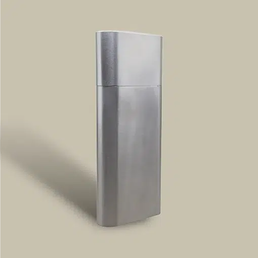 Elegant Cigar Tube with Flask CTB-20-SL Angled View