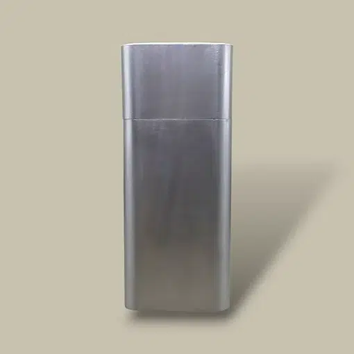 Elegant Cigar Tube with Flask CTB-20-SL Front View
