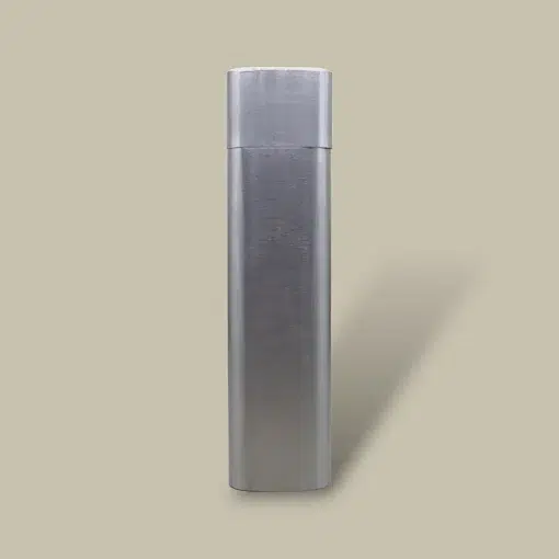Elegant Stainless Cigar Tube Flask CTB-74-RD Front View