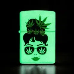 ZIPPO® Cannabis Girl Glow Lighter 49837