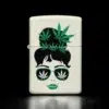 ZIPPO® Cannabis Girl Glow Lighter with Box 49837
