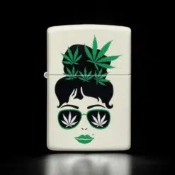 ZIPPO® Cannabis Girl Glow Lighter with Box 49837