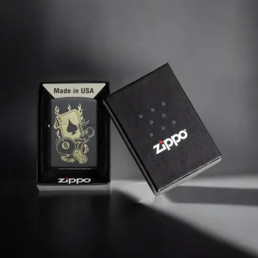 ZIPPO® Gambling Symbols Lighter with Box 49257