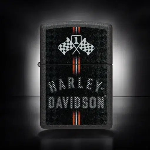 ZIPPO® Harley-Davidson® Racing Flags Lighter with Box 48558