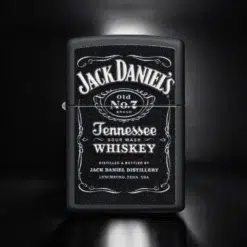 ZIPPO® Jack Daniel’s® Classic Label Matte Black Lighter with Box 49281