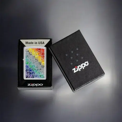 ZIPPO® Rainbow Mosaic Lighter with Box 48412