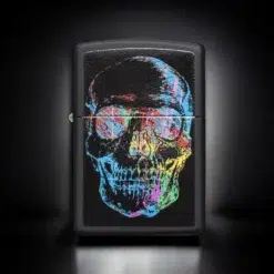 ZIPPO® 28042 Skull Black Matte Lighter