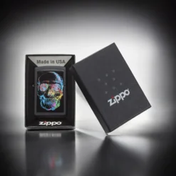 ZIPPO® 28042 Skull Black Matte Lighter box