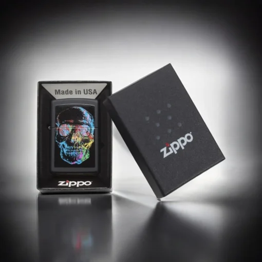 ZIPPO® 28042 Skull Black Matte Lighter box