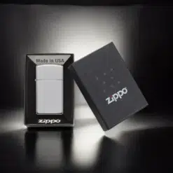 ZIPPO® Slim Brushed Chrome with Box 1600