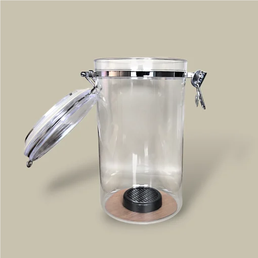 Acrylic Cigar Humidor Container CTB-98-CL – Side View