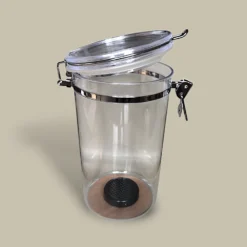 Acrylic Cigar Humidor Container CTB-98-CL – Top Angle Open