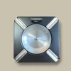 Cigar Ashtray Black Metal ASH-CG04BK – Top View