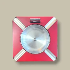 Cigar Ashtray Red Metal ASH-CG05RD – Top View