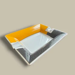 Cigar Ashtray Yellow Rectangular ASH-CG03YR – Angled View