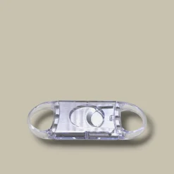 Cigar Cutter Double Blade Clear Acrylic DB-30CL – Front View
