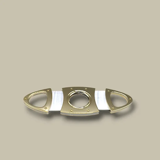 Cigar Cutter Double Blade Gold DB-26G – Open View