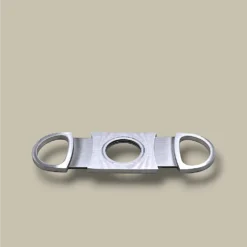 Cigar Cutter Double Blade Matte Silver DB-29S – Open View