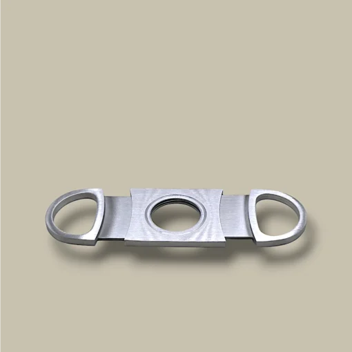 Cigar Cutter Double Blade Matte Silver DB-29S – Open View