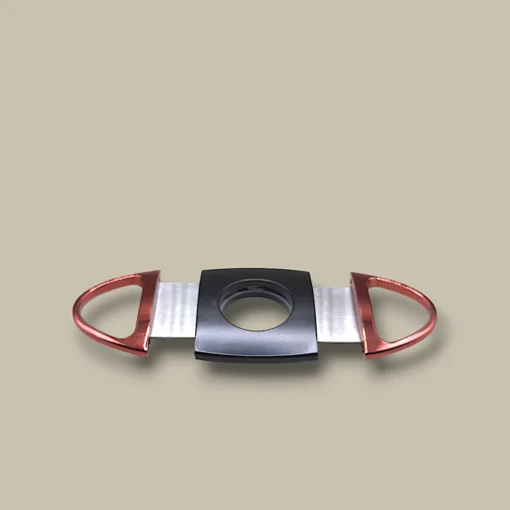 Cigar Cutter Double Blade Red Black DB-34RBK – Open View
