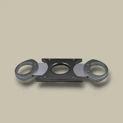 Cigar Cutter Double Blade Titanium Finish DB-25T – Open View