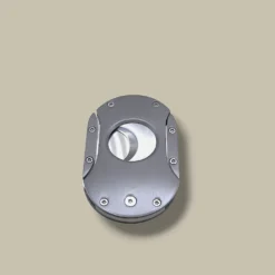 Double Blade Industrial Style Silver Cigar Cutter DB-12S