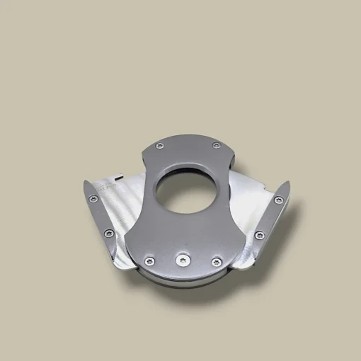 Open Industrial Style Silver Cigar Cutter DB-12S