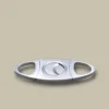 Cigar Cutter Silver Double Blade DB-13S – Front View