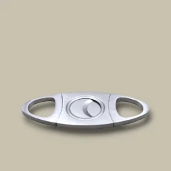 Cigar Cutter Silver Double Blade DB-13S – Front View