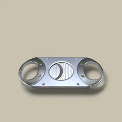 Cigar Cutter Silver Double Blade DB-16S – Front View