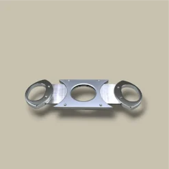 Cigar Cutter Silver Double Blade DB-16S – Open View