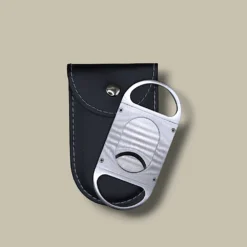 Cigar Cutter Silver Flat Design DB-21S – in Case