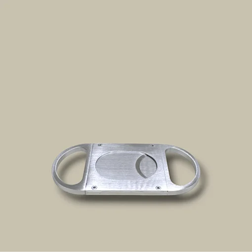 Cigar Cutter Silver Flat Design DB-21S – Front View