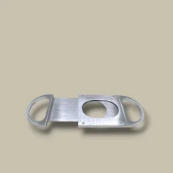 Cigar Cutter Silver Flat Design DB-21S – Open View