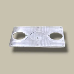 Cigar Cutter Square Silver DB-17S – Front View