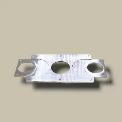 Cigar Cutter Square Silver DB-17S – Open View