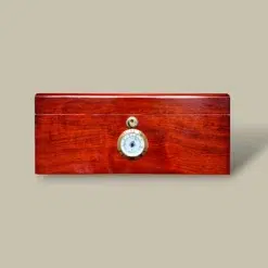 Cigar Humidor Glossy Cherry Wood Front HM-212L-BR