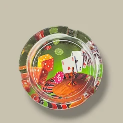 Cigarette Ashtray Poker Design ASH-CT14PK – Front View